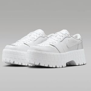 Nike Air Jordan 1 Brooklyn Low White/ Metallic Silver Women’s 9.5